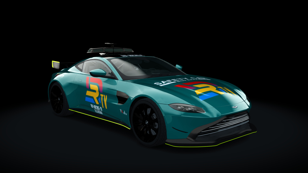 Aston Martin Vantage safety car 2021, skin TV