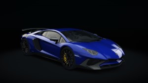 Lamborghini Aventador SV, skin 25_blu_caelum_metal