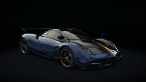 Pagani Huayra BC, skin blue_carbon_orange
