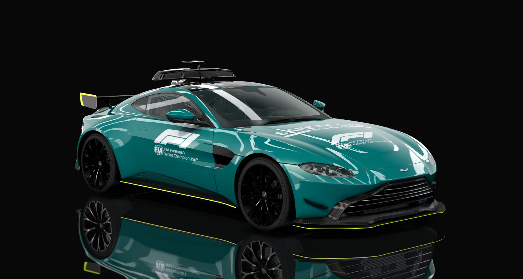 Aston Martin Vantage safety car 2021, skin F1