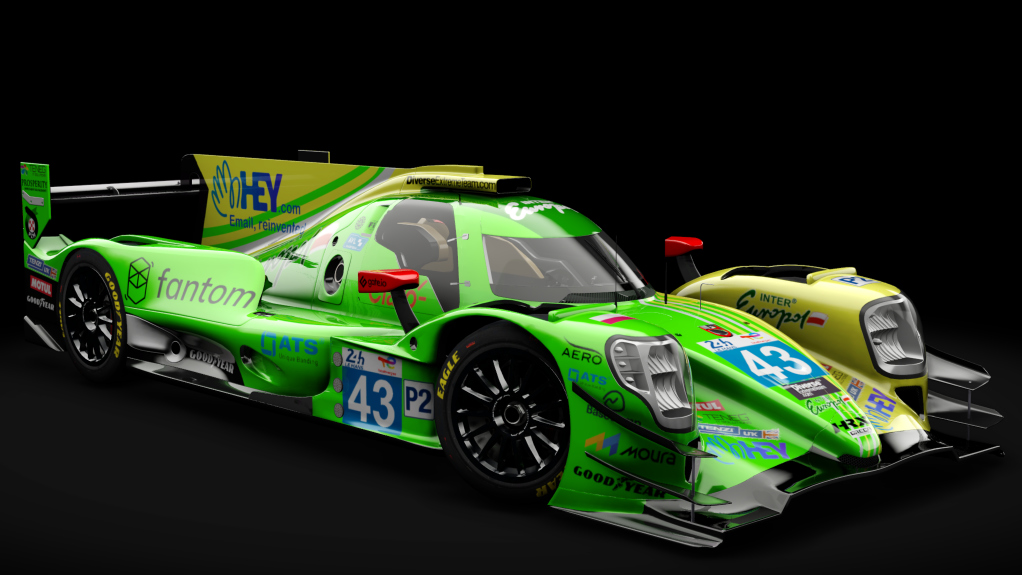 Oreca 07 Gibson, skin 2022 #43 Inter Europol Competition LM24